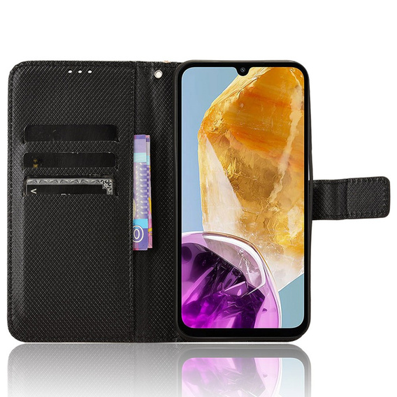 Flip case for Samsung Galaxy M15 5G, Wallet Smart Magnet, black