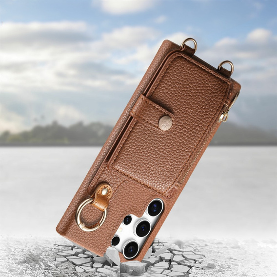 Case for Samsung Galaxy S25 Ultra, GKK Leather, black