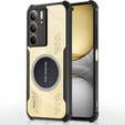 Case for Realme 14X / Realme C75, with magnetic sheet, transparent / black