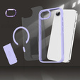 Case for Iphone 16E, Kickstand Matt Case, for MagSafe, purple