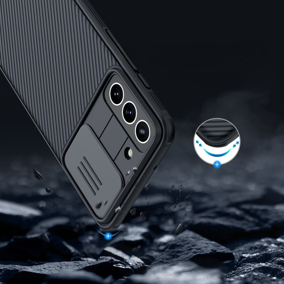 Case for Samsung Galaxy S21 FE, Armored Nillkin, CamShield Pro, black
