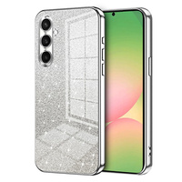 Glitter Case CamShield for Samsung Galaxy A57 5G, silver