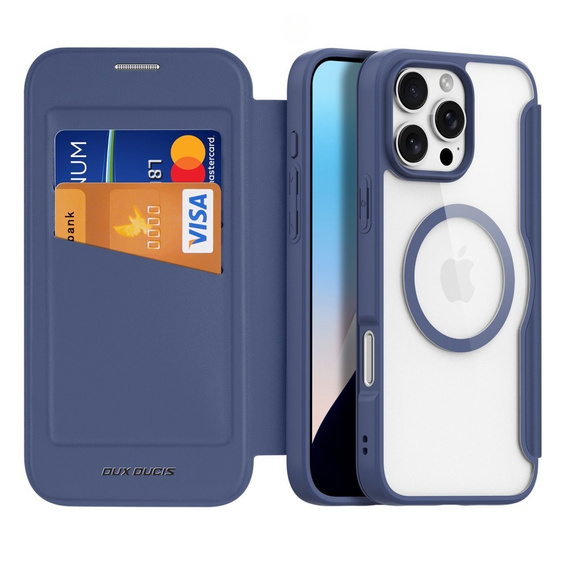 Dux Ducis Case for iPhone 16 Pro Max, Skin X Pro, MagSafe, dark blue