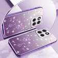 Case for Motorola Moto G56 5G, Glitter Flower, purple