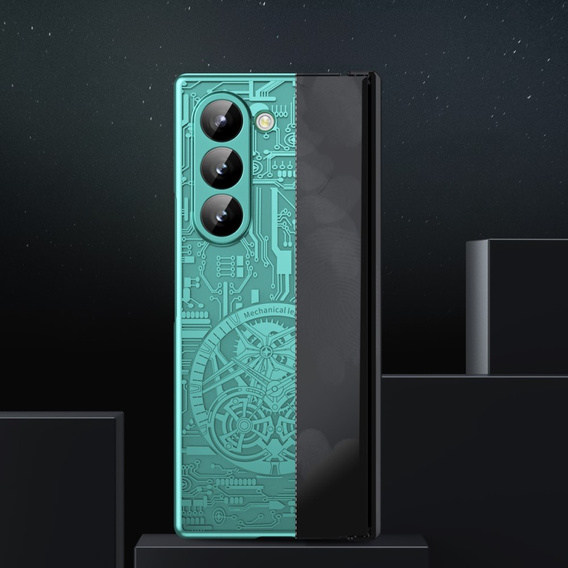 Case for Samsung Galaxy Z Fold6 5G, Mechanical Legend, green
