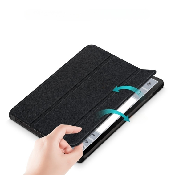 Case for Samsung Galaxy Tab S9, Smartcase with stylus space, black