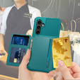 Case for Samsung Galaxy S23 FE, Card Holder Kickstand, green