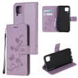 Flip case for Huawei P40 Lite, Butterfly Flower, purple