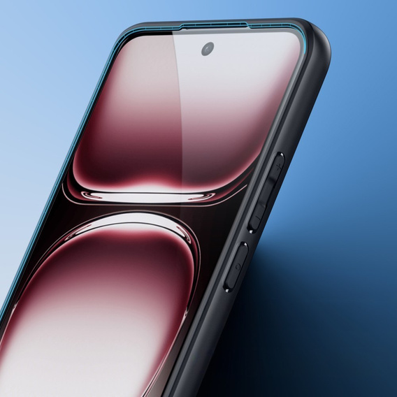 DuxDucis case for Oppo Reno 12, Aimo case, transparent / black