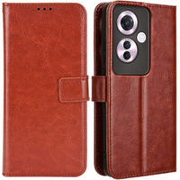Flip case for Oppo Reno 11F 5G, Crazy Horse Wallet, brown