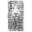 Flip case for Samsung Galaxy A35 5G, Wallet, Leopard