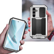 Armored case for Samsung Galaxy S25+ Plus, R-JUST, silver