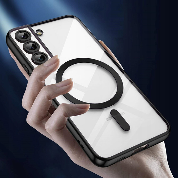 Case for Samsung Galaxy S22, Electro MagSafe, black + Screen Glass