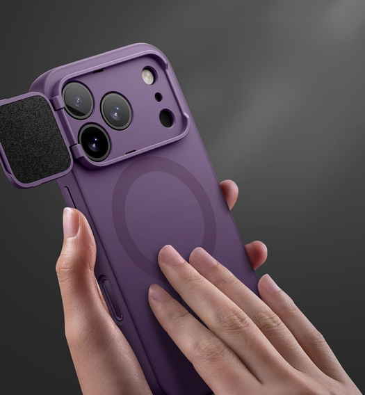 Suritch Shockproof case with stand and camera cover, for MagSafe for iPhone 17 Pro Max