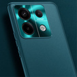 Leather case for Xiaomi Redmi Note 13 Pro+, leather hybrid, green