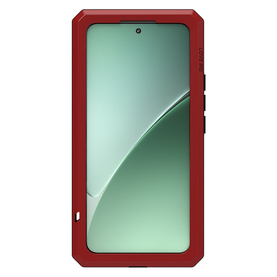 Love Mei Case for Xiaomi 15, armored with glass, red