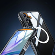 Case for Samsung Galaxy A16, Shockproof, with glass, for MagSafe, black