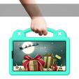 Children's case for Samsung Galaxy Tab A9, Cute Patterns, with stand, green