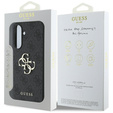 GUESS Case for Samsung Galaxy A56 5G, 4G Big Metal Logo, black