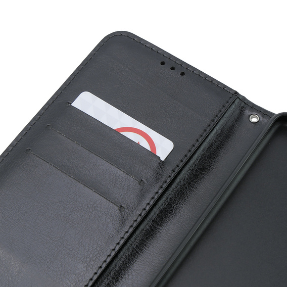 Flip case for Oppo A79 5G, Crazy Horse Wallet, black