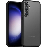 Case for Samsung Galaxy S24+ Plus, Fusion Hybrid, with camera protection, transparent / black