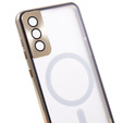 Magnetic Dual Glass MagSafe case for Samsung Galaxy S21, gold