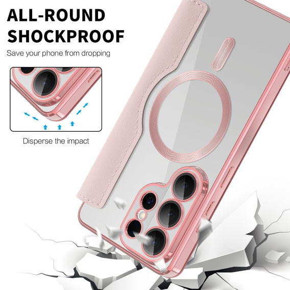 RFID Wallet MagSafe flip case with camera protection for Samsung Galaxy S26 Ultra