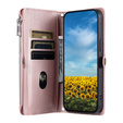 Flip case for Xiaomi Redmi 14C / Xiaomi Poco C75, Wallet Zipper Pocket, pink