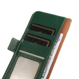 KHAZNEH RFID case for Samsung Galaxy S24 Ultra, Litchi Texture, green