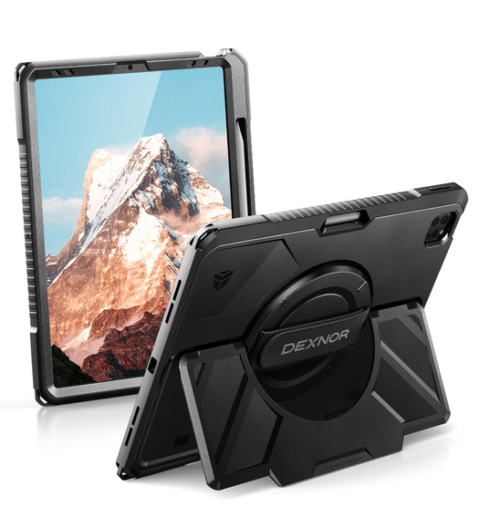 Dexnor 360° case with strap and stylus holder for iPad Pro 13" 2024 (7th gen.)