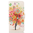 Flip case for Motorola Moto E13, Wallet Tree, red