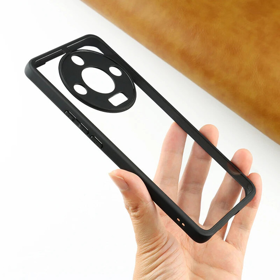 Case for Honor Magic 6 Lite 5G, Fusion Hybrid, with camera protection, transparent / black