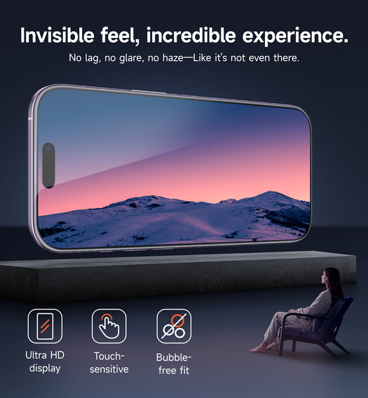 2x SURITCH tempered glass for iPhone 17/16 Pro