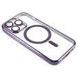Case for iPhone 14 Pro Max, Electro MagSafe, purple + Screen Glass