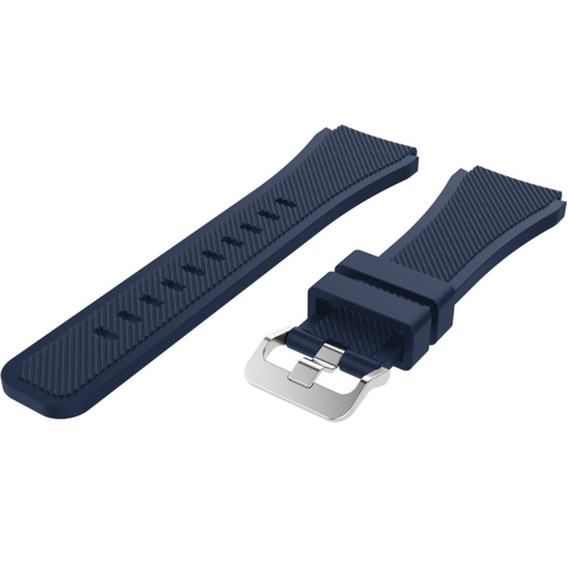 Silicone strap Twill Texture 20mm, Cyan