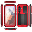 Armored case for Samsung Galaxy S24, R-JUST, red