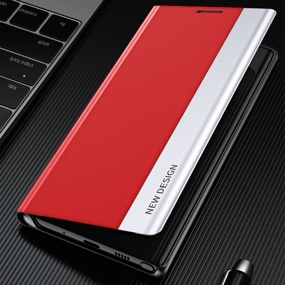 Flip case for Samsung Galaxy A33 5G, Side Magnetic, red
