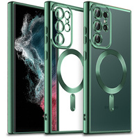 Case for Samsung Galaxy S22 Ultra, MagSafe Hybrid, green