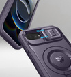 Armored case for iPhone 16e, Dexnor CamProtect MagSafe, purple