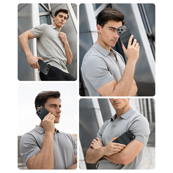 BENKS Kevlar Magnetic Armor Pro Aurora 600D C070 case for MagSafe for iPhone 17 Pro Max