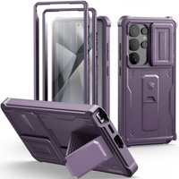 Armored case for Samsung Galaxy S25 Ultra, Dexnor Full Body (Two Frames), purple