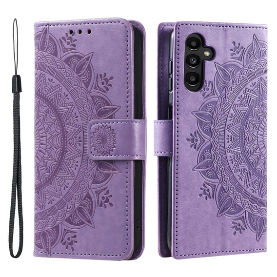 Flip case for Samsung Galaxy A35 5G, Mandala, purple