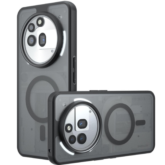 Case for Nothing Phone 3A Pro, for MagSafe, ERBORD Matt Case, black