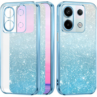 Case for Xiaomi Redmi Note 13 5G, Glitter Case CamShield, blue