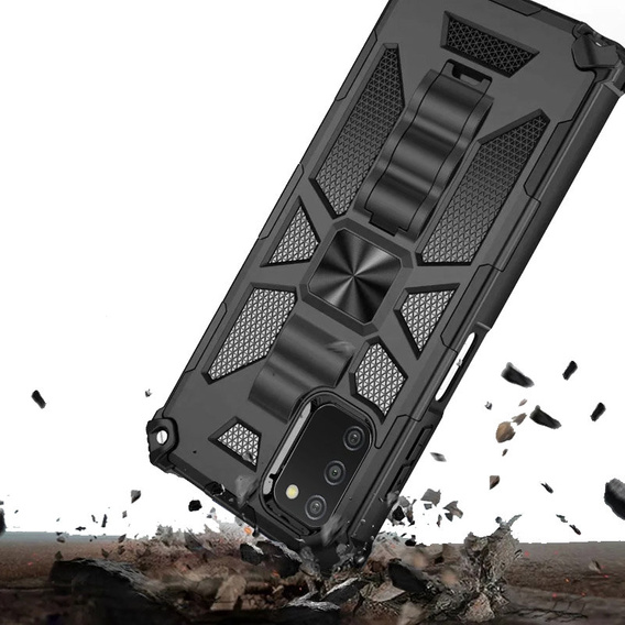 Case for Samsung Galaxy A03s, Armor Kickstand, black
