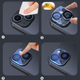 2x ERBORD tempered glass for camera to iPhone 15 / 15 Plus