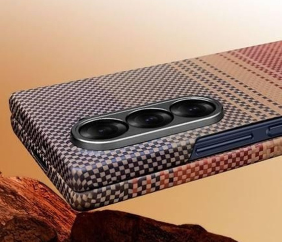 Case for Samsung Galaxy Z Fold6 5G - magnetic Aramid Fiber, orange