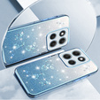 Case for Motorola Moto G86 5G, Glitter Flower, blue