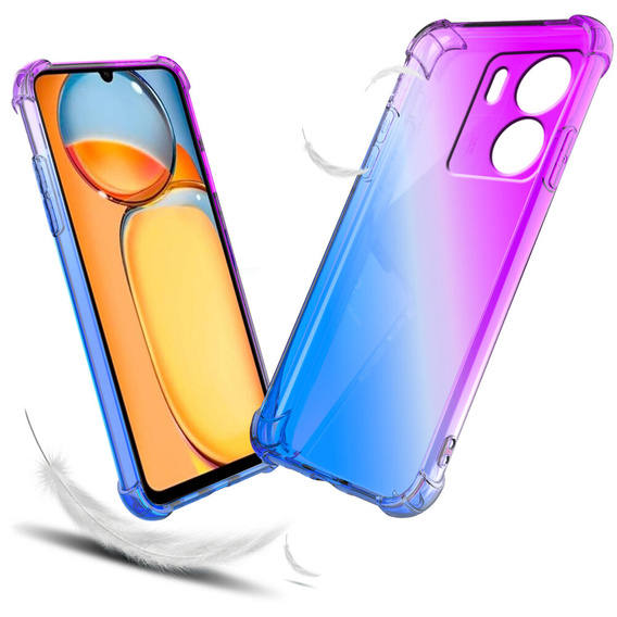 Case for Xiaomi Redmi 13C / Poco C65, Gradient Dropproof, Purple / blue