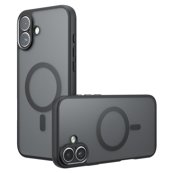 Matt Case for iPhone 17, for Magsafe, matt black